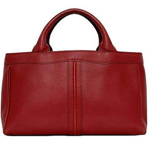 Valextra Handbag Red Leather tote bag